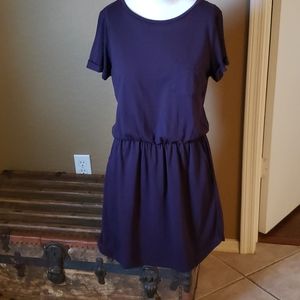 H&M Divided chocolate brown elastic waist t-shirt dress (0354) 💥